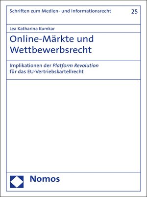 cover image of Online-Märkte und Wettbewerbsrecht